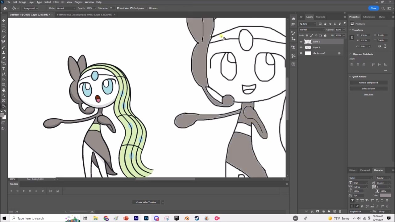 [Pokemon/Speedart] Meloetta (Aria Form) Fanart