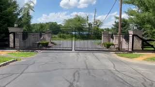 Duragates Residential Estate Dual Gate Installation Using Cga-345M Track And Cga-350.5M Carriages