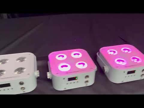 How to Set Up Smart Wireless DMX 192ch Controller with Micro LED 4 Uplights by Rainbow Lights