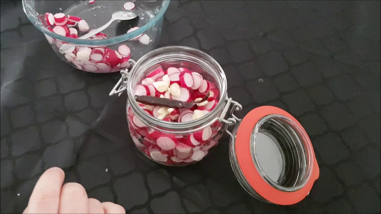 confit de radis façon pickles