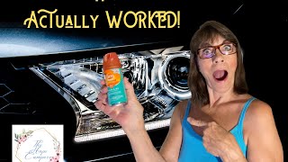 Restore your dingy headlight with OFF insect repellent. It really works.