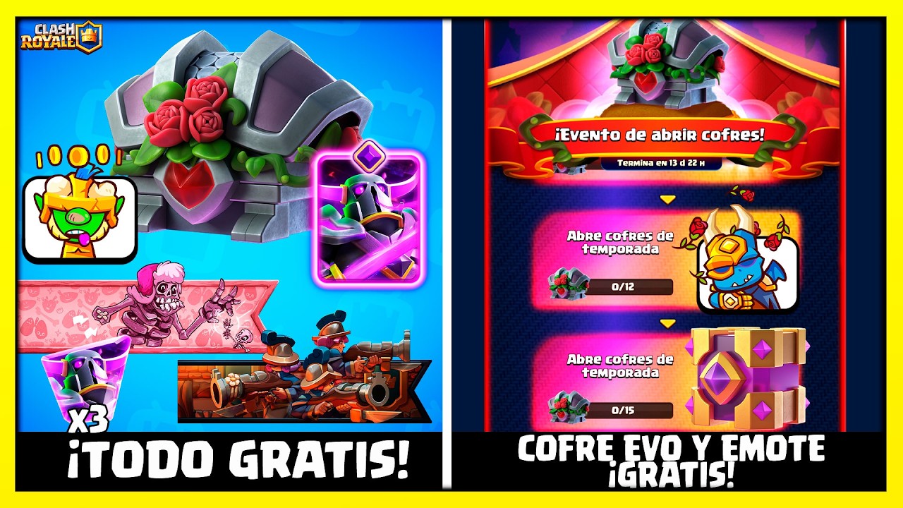 🎁EVOLUCIÓN y EMOTES GRATIS 🌹 Noticias Clash Royale season 80