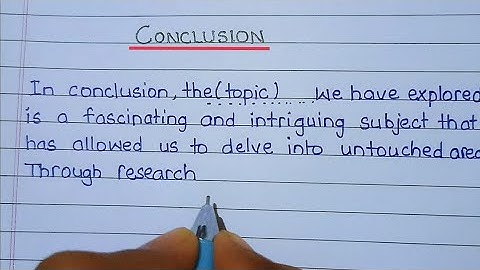 How to write Conclusion | Conclusion for file | Conclusion for project file /Project File Decoration