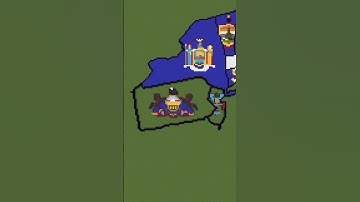 U.S. States - Pennsylvania + New Jersey #maps #flags #minecraft #pennsylvania #newjersey
