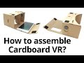 Assembling for Google Cardboard VR DIY ToolKit 3D Virtual Reality Glasses