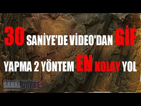 30 Saniyede Videolardan Hareketli GİF Resmi Yap