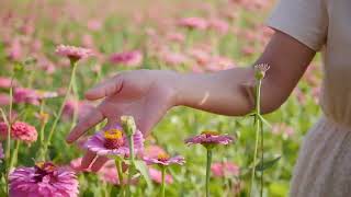 Girl Touching To Flowers 🌹 screenshot 5