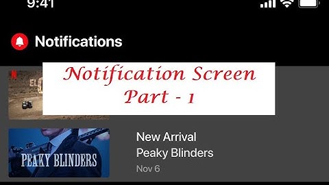 Notifications Screen PART 1 | Netflix Clone UI | Flutter | In One GO | Watch In 2x Speed |
