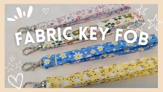 EASY FABRIC KEY FOB| WRISTLET KEYCHAIN| DIY|ROCHELLE MERCADO