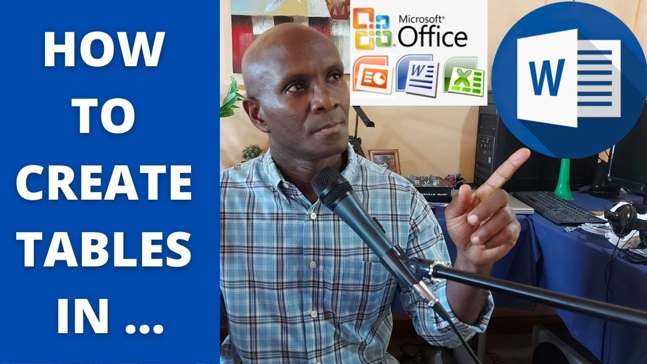 Word Project From Table How to create a table from scratch in MS Word. #msword #tables #word # ...