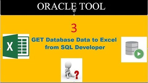 Get Database data to Excel sheet(CCV) Format from SQL Developer