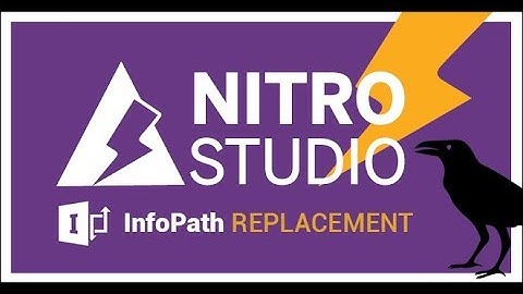 InfoPath Replacement with NITRO Studio Forms