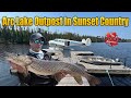 Arc lake outpost remote walleye  pike fishing in sunset country