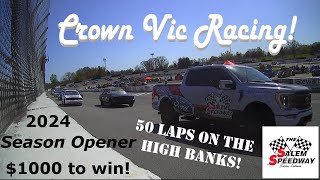 Crown Vics - High Banks - FULL RACE! - 2024 Season Opener