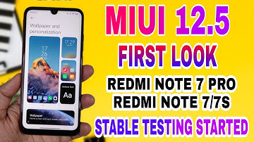 OFFICIAL - REDMI NOTE 7 PRO MIUI 12.5 STABLE UPDATE | REDMI NOTE 7/7S MIUI 12.5 UPDATE UNDER TESTING