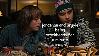 jonathan and argyle being crackheads for a minute straight