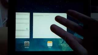 iOS 7 iPad multitasking gestures inconsistency