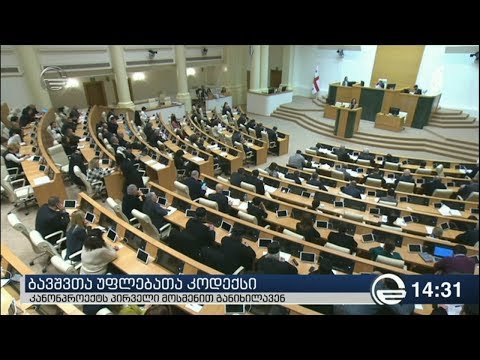 პარლამენტში ბავშვთა კოდექსს განიხილავენ