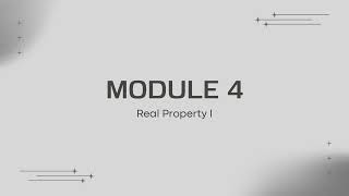 Real Property I | Mod 4 | Quiz Results – 12 of 12 – 100%