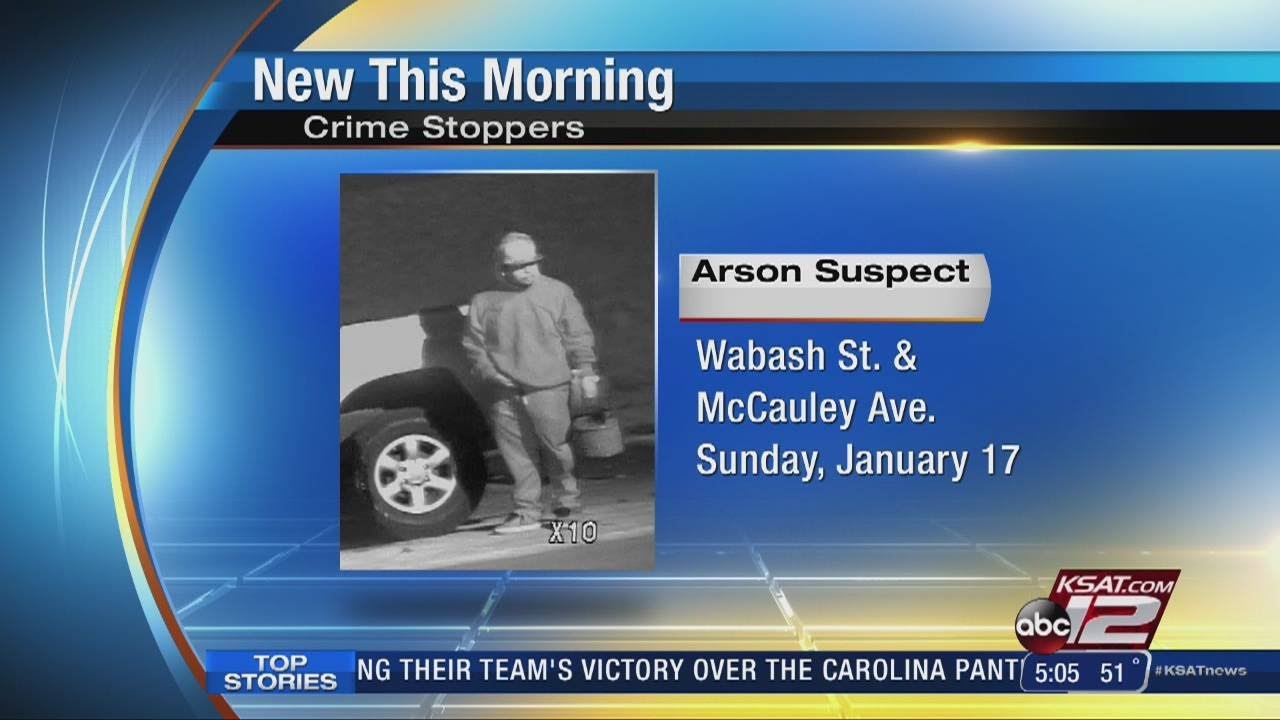Crime Stoppers seek help finding arson suspect - YouTube
