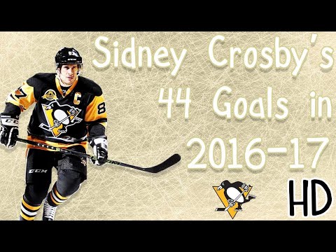 Sidney Crosby's 44 Goals in 2016-17 (HD) (Rocket Richard Season)