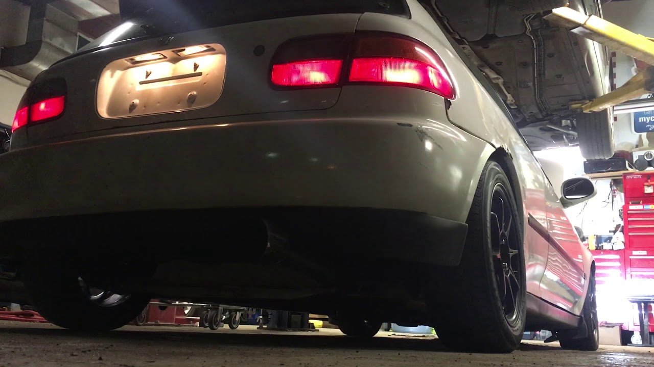 Eg6 B18c1 - Sound Bite ! THE RESURRECTION =  📣 2STEP Tanabe Racing Medallion (custom cut & catless)