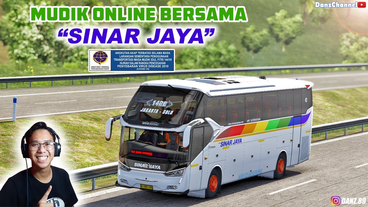 MUDIK ONLINE 2020 BERSAMA SINAR JAYA SR2 XHD || ETS2 MOD INDONESIA