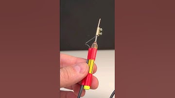 How to make a soldering iron from a pencil! #shorts