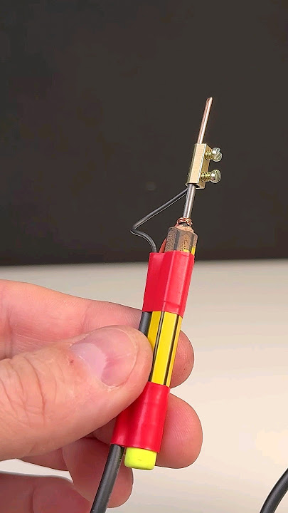 How to make a soldering iron from a pencil! #shorts