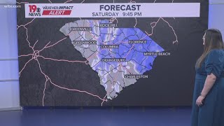 South Carolina snow update: System to taper off, extreme cold to follow