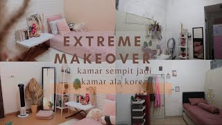 EXTREME MAKEOVER KAMAR SEMPIT JADI KAMAR ALA KOREA