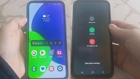 How to restart samsung A22 without power button