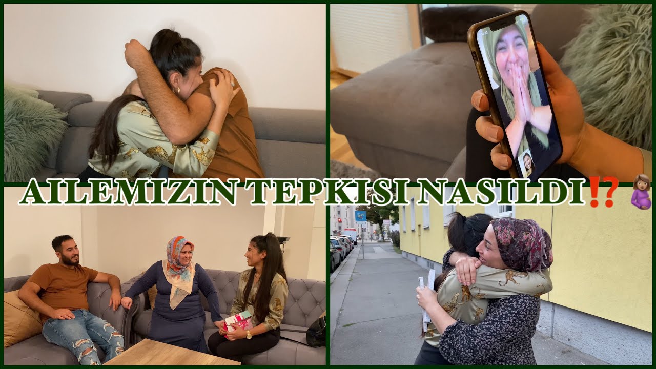 HAMİLE OLDUĞUMU NASIL SÖYLEDİM⁉️ KİMLER NE TEPKİ VERDİ🤰🏽BOL AĞLAMALI😢😍