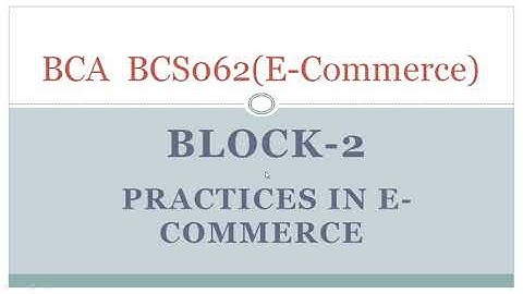 BCS062(E - Commerce) || Block-2 Unit-6 (E-SECURITY AND LEGAL issues) || BCA