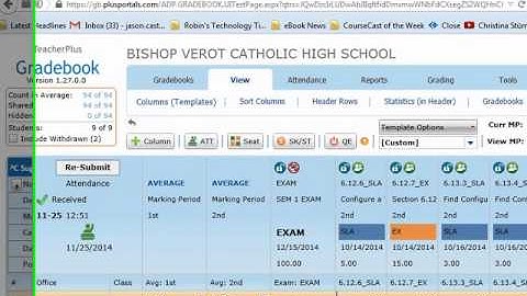 Add Exam column to TeacherPlus