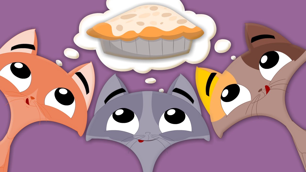 Three Little Kittens | zebra nursery rhymes | kids songs - YouTube