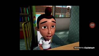 Upin & Ipin - Jarjit Gets In Trouble For Losing His Book Borrowed From The Library Malay Dub