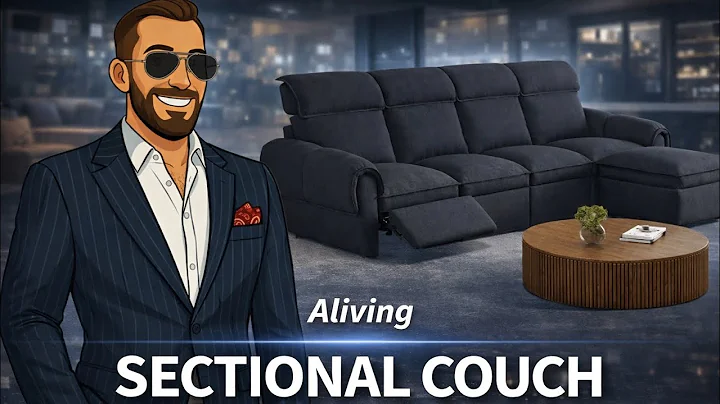 Aliving CloudCubo 3-Seat Modular Power Reclining Sectional Sofa with Ottoman -