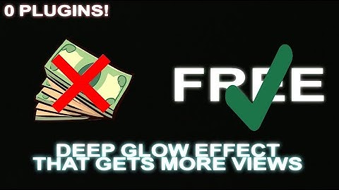 How to Create a Deep Glow Text with No Plugins! (On After Effects)