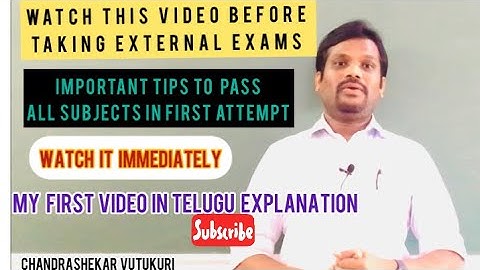 WATCH THIS VIDEO BEFORE TAKING JNTU EXTERNAL EXAMS 100%PASS FOLLOW MY TIPS AND PASS IN FIRST ATTEMPT