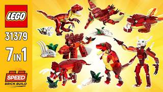 7in1 LEGO Creator Fierce Dinosaur MOC's (31379)[1053 pcs] Alternate Building Instructions | SBB