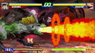 Capcom Fighting Evolution - SAKURA Vs HAUZER