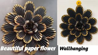 Beautiful paper Flower Wall Hanging  || How to make wallhanging || Wallhanging Making Ideas