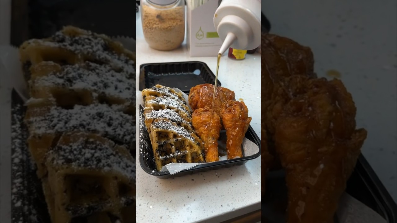 Part 1 of 2: A DEVOUR-worthy visit to Blazin Chicken & Gyro in the Bronx, NYC! 🍗🧇🤯🤤 #DEVOURPOWER
