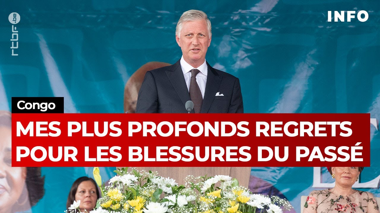 Discours du roi Philippe au Congo : le roi revient sur le passé colonial belge - JT RTBF