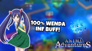 How to Auto 100% Buff with Wenda in Anime Adventures