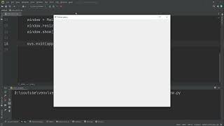 355 - Criando uma janela vazia apenas com o título no Pyside6 Python