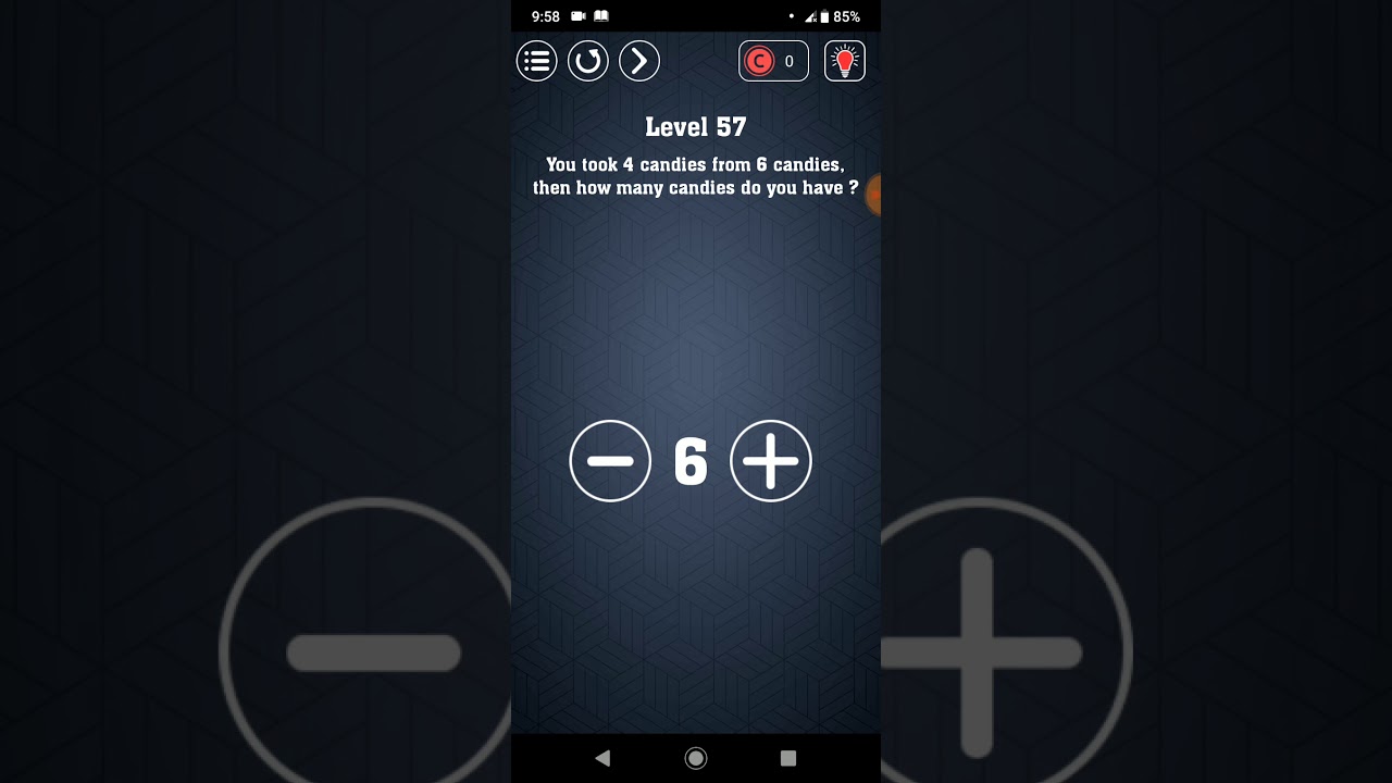 Brain test Have guts to pass it? level 57 walkthrough