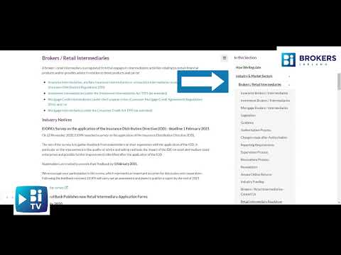 Brokers Guidance on How to Use the Central Bank of Ireland's Website