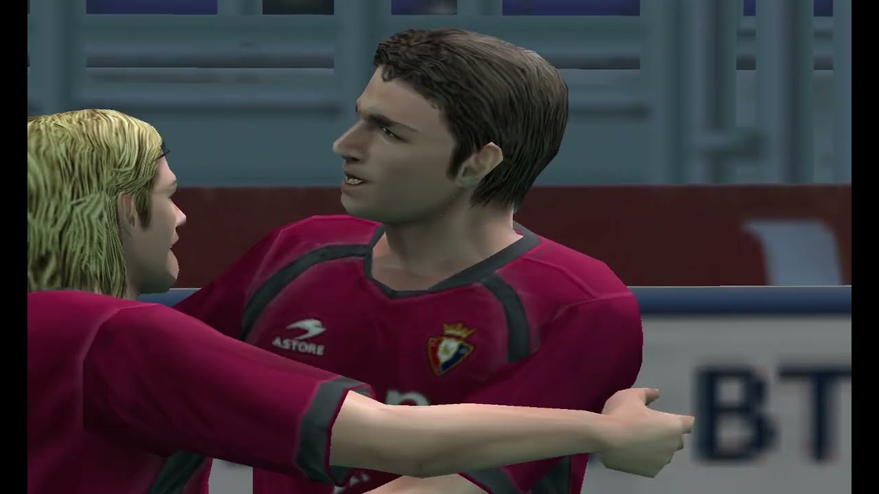 PES 5 Osasuna Goal Raul Garcia from the pass Ivan Rosado